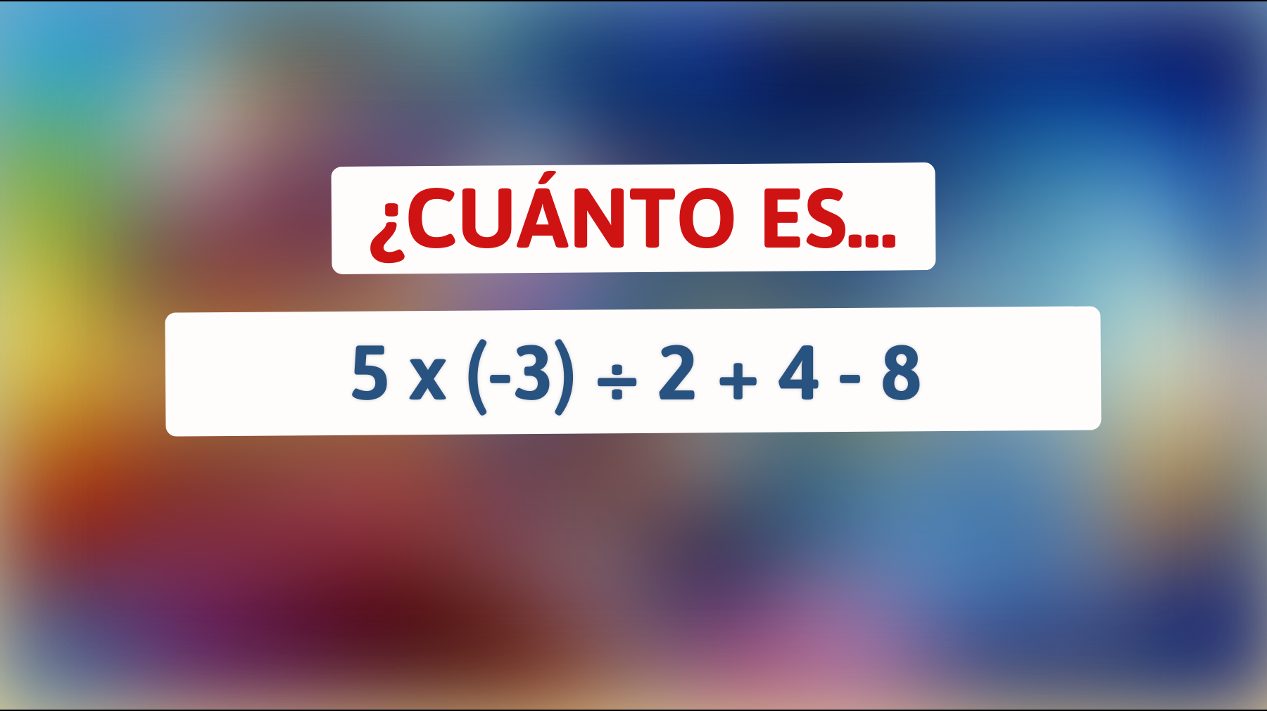 \"¿Puedes Resolver Este Rompecabezas Matemático Que Está Dejá Vu a Todos? ¡Solo los Másters! Atrévete a Intentarlo Ahora\""