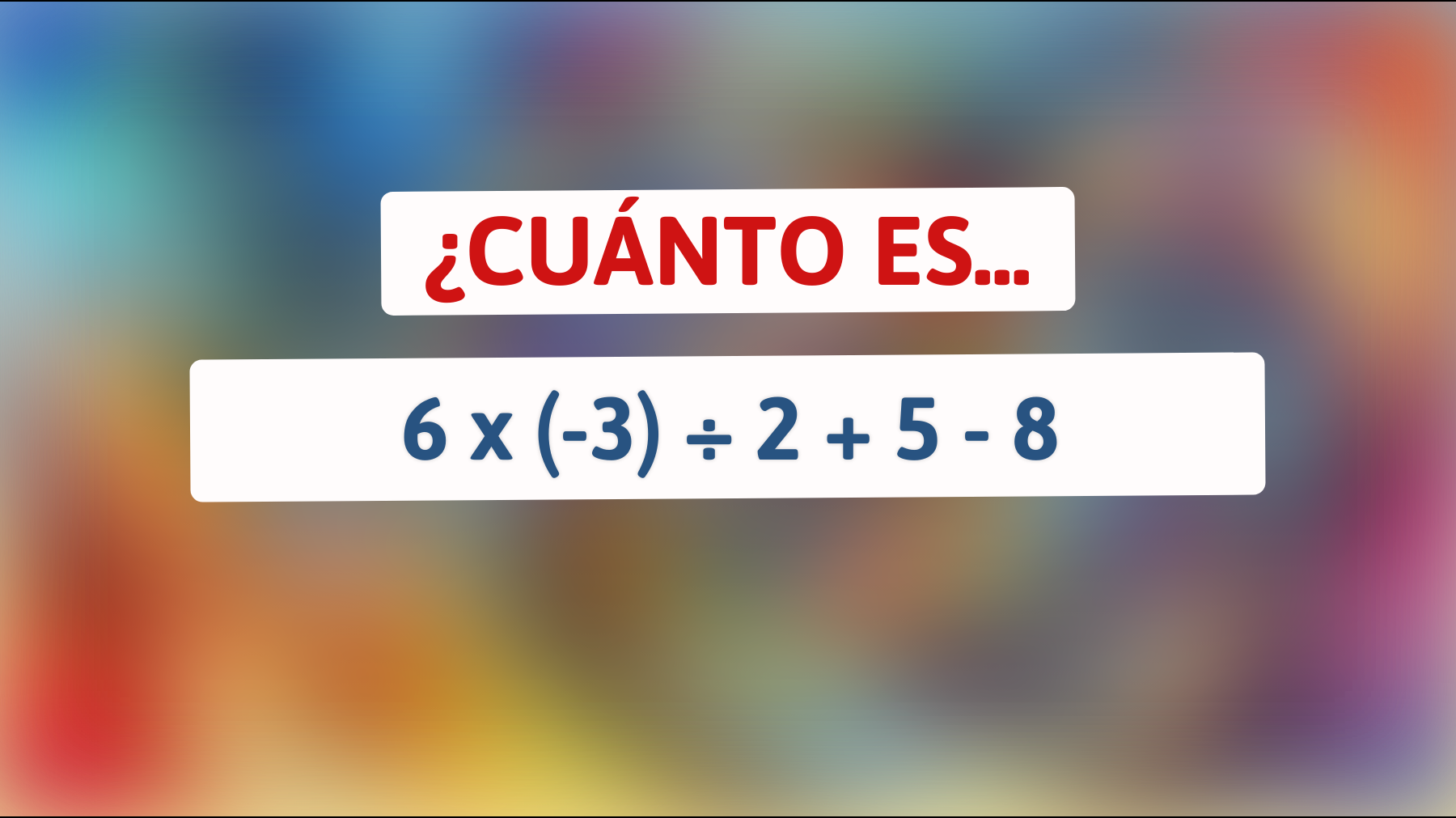 ¿Puedes resolver el acertijo matemático que solo un verdadero genio puede dominar? ¡Atrévete a intentarlo!"