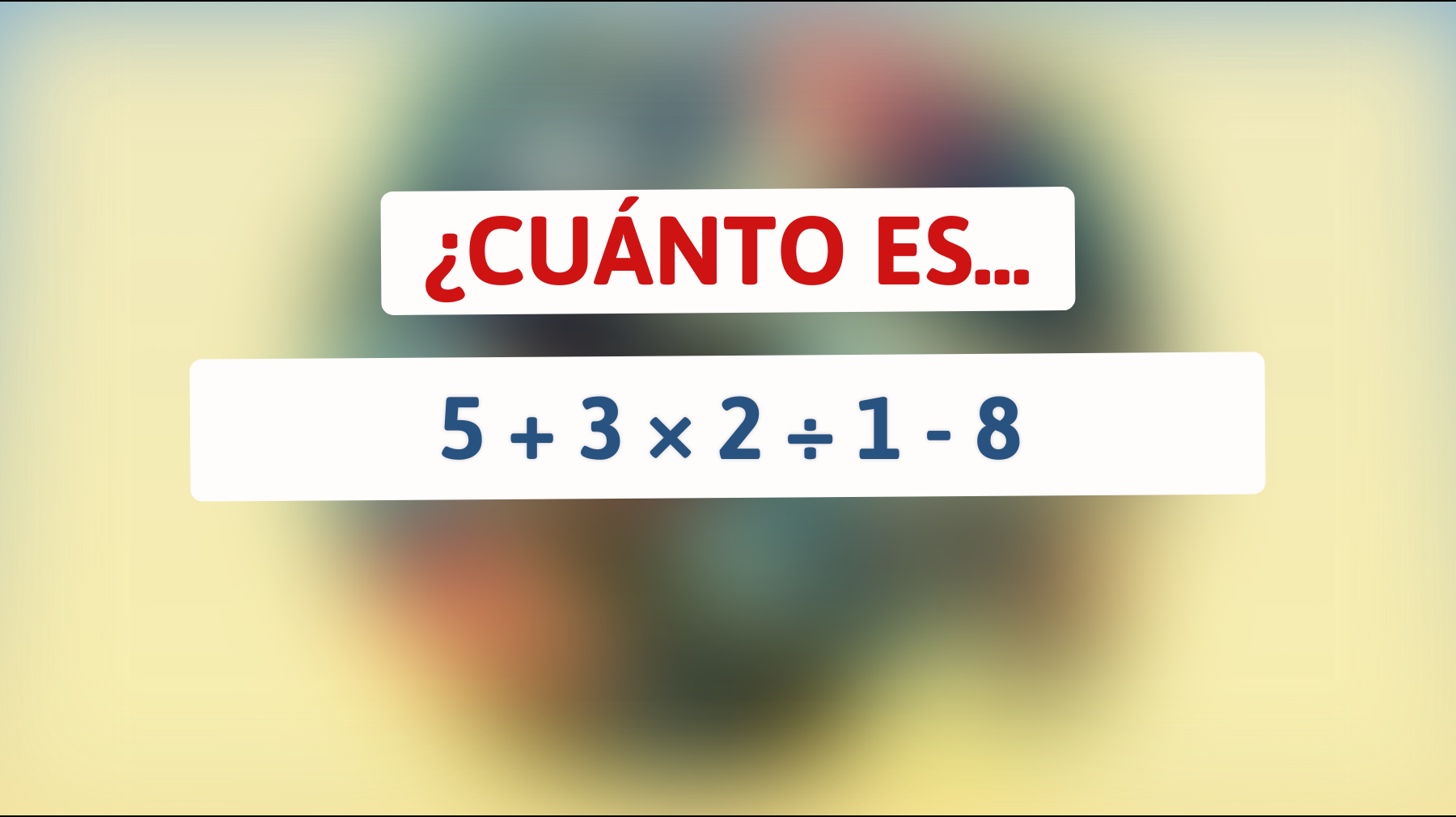 Desafía tu inteligencia: solo los verdaderos genios logran resolver este acertijo matemático a la primera. ¿Eres uno de ellos?"