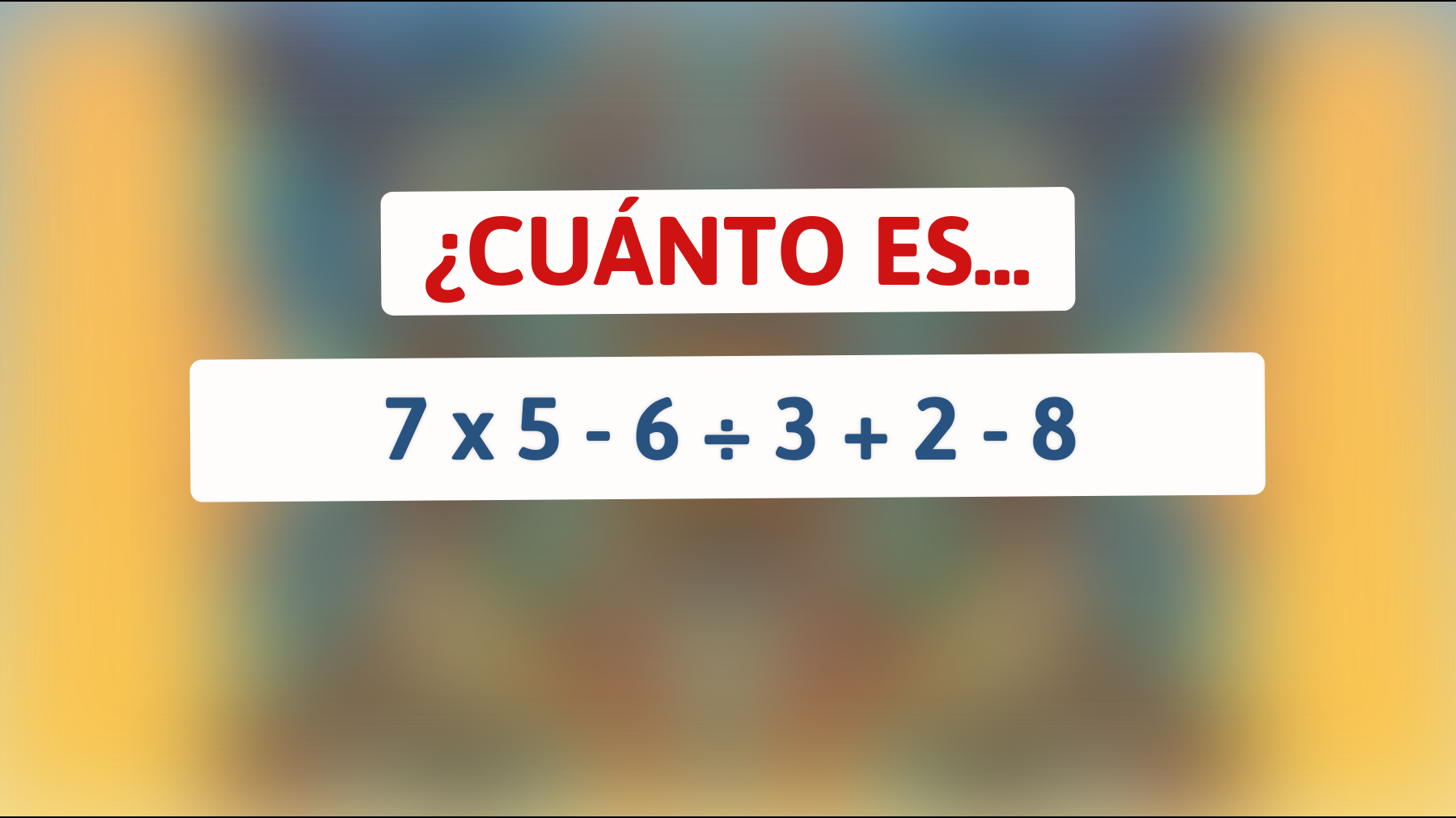 El acertijo matemático que desafía a los cerebros más brillantes: ¿podrás resolverlo sin calculadora?"