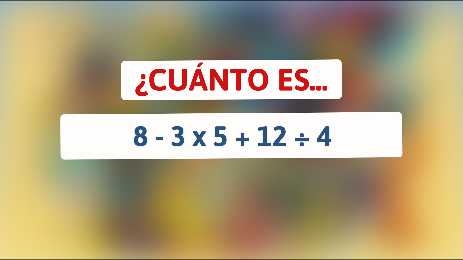 \"¿Es esta ecuación matemática lo suficientemente desafiante para ti? Solo los más brillantes pueden resolverlo sin calculadora\""