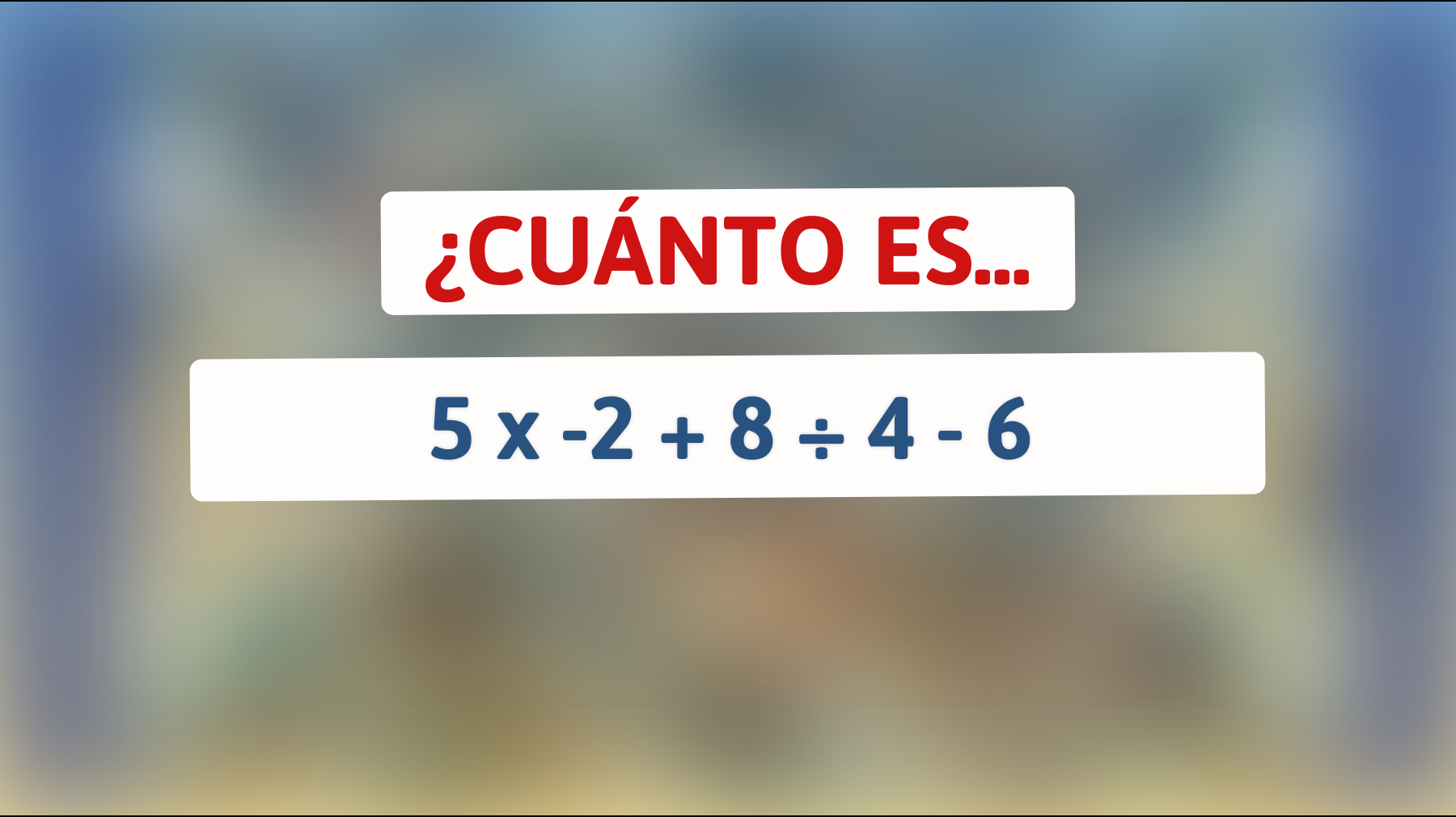 \"¿Puedes resolver este complejo acertijo numérico que solo el 1% de las personas logran descifrar? ¡Atrévete y pon a prueba tu inteligencia matemática!\""