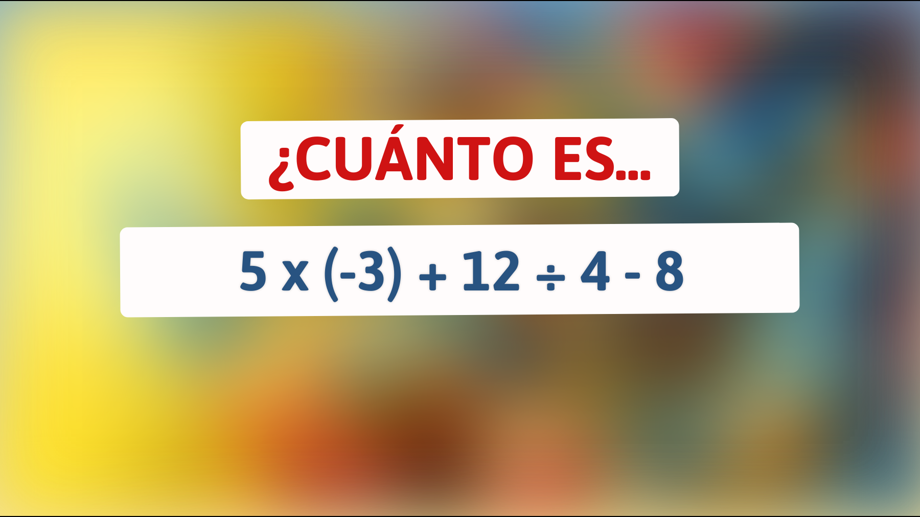 \"Solo los verdaderos genios podrían resolver este acertijo matemático: ¿Te atreves a intentarlo?\""