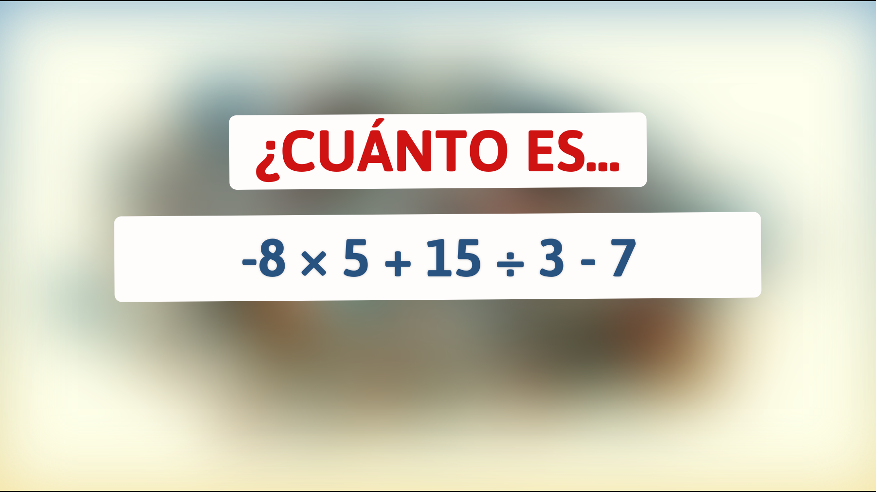 ¿Puede tu cerebro resolver este acertijo matemático que está dejando a todos perplejos? ¡Atrévete a intentarlo!"