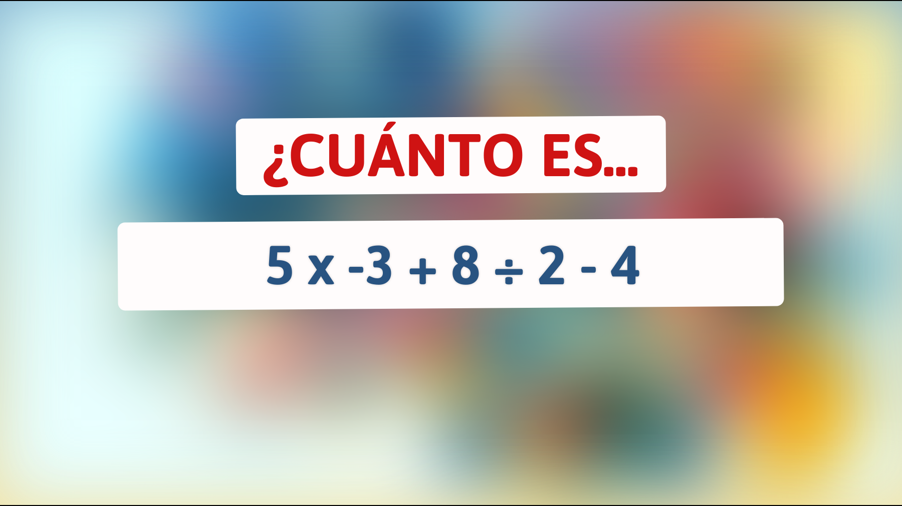 ¿Puedes despejar este desafío de matemáticas que solo los genios solucionan en un minuto? ¡Descubre si estás por encima del promedio!"