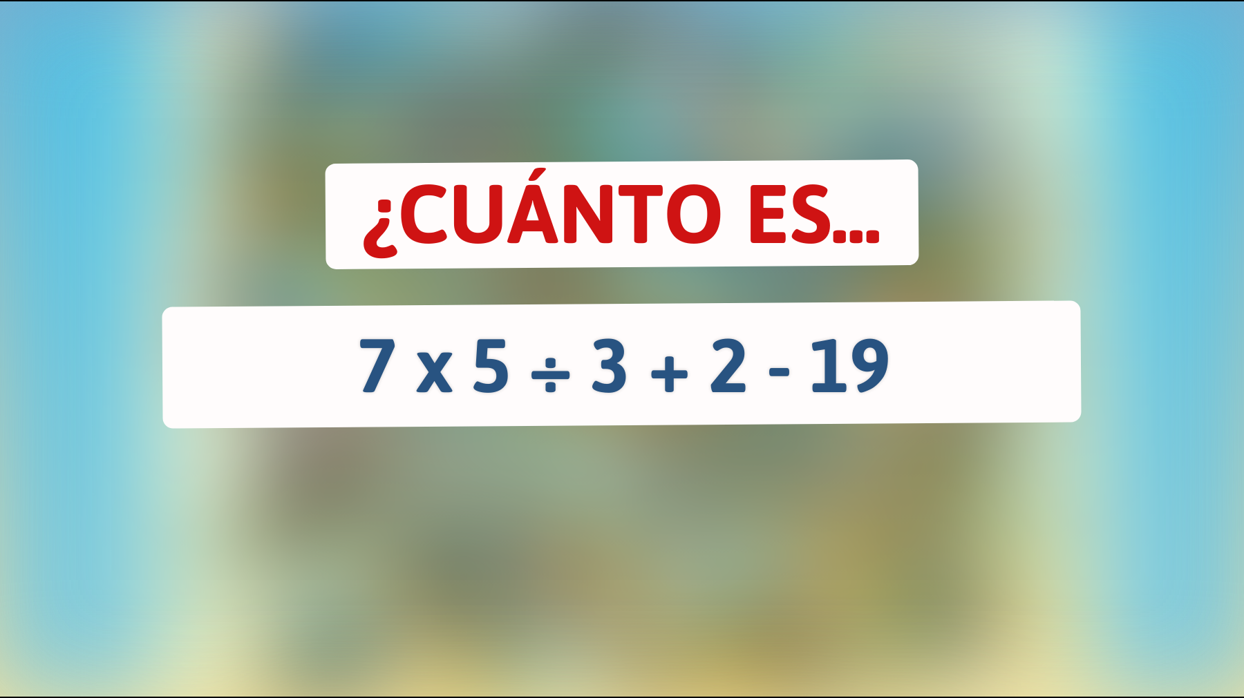 ¿Te atreves a resolver el acertijo matemático que está volviendo locos a los genios del mundo? Solo el 1% logran descifrarlo."