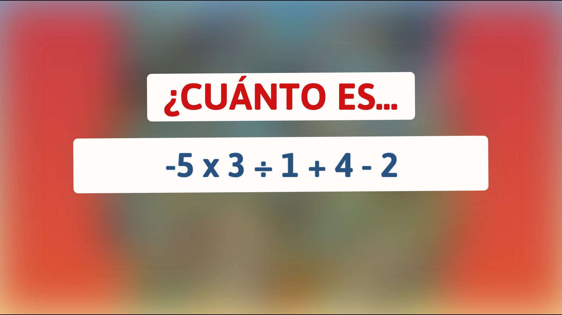 \"Descubre si eres un verdadero genio al resolver este desafiante enigma matemático: ¡La mayoría falla!\""