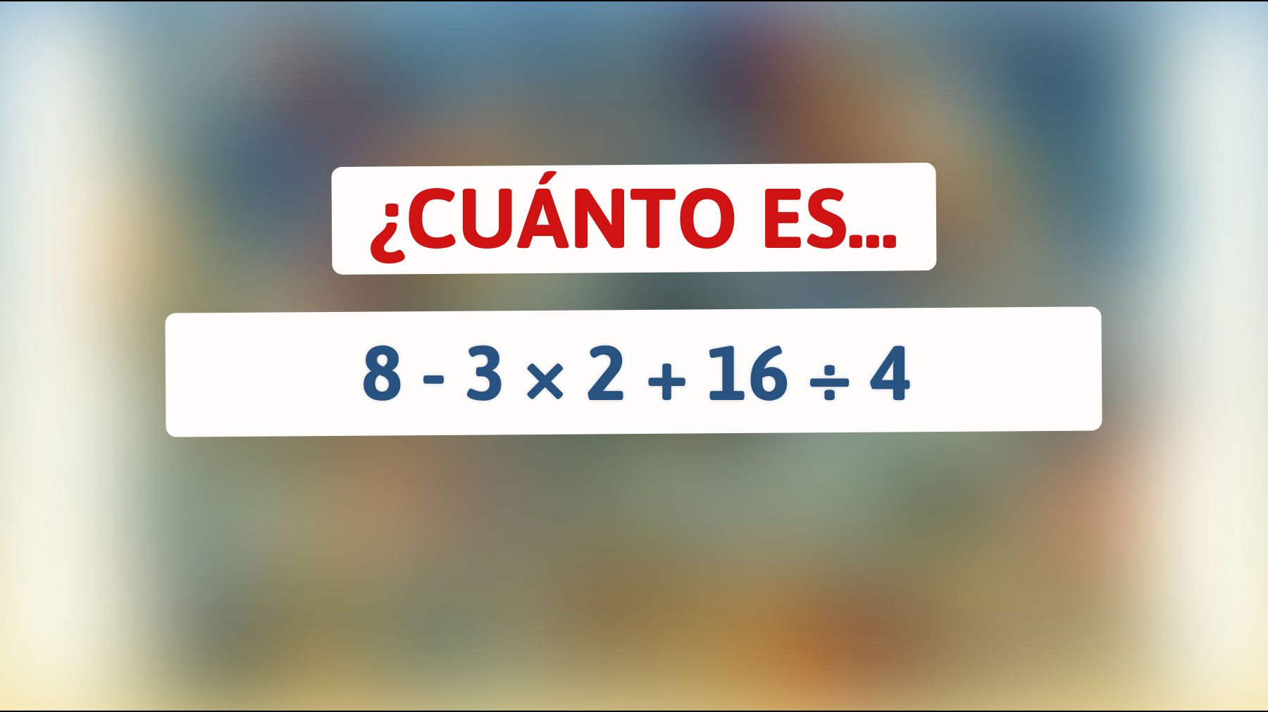 \"Solo el 2% puede resolver este acertijo matemático: ¿Eres lo suficientemente inteligente para desvelar el enigma numérico?\""