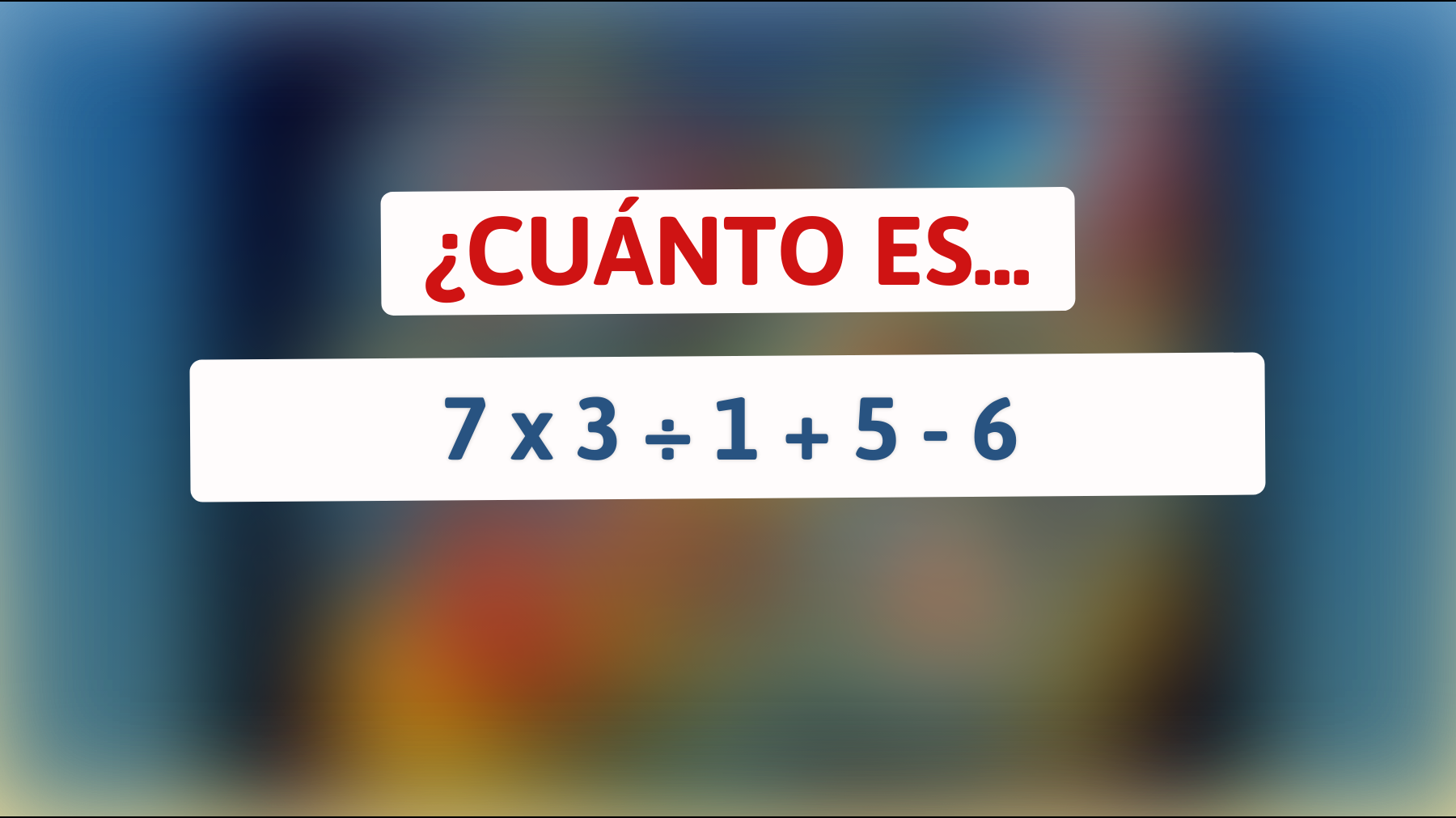 ¡Descubre si eres un verdadero genio matemático resolviendo este rompecabezas que solo el 1% puede resolver correctamente!"