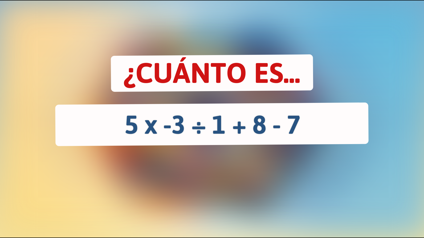 ¿Eres lo suficientemente brillante para resolver este desafiante acertijo matemático en menos de 30 segundos? ¡Inténtalo y descúbrelo!"