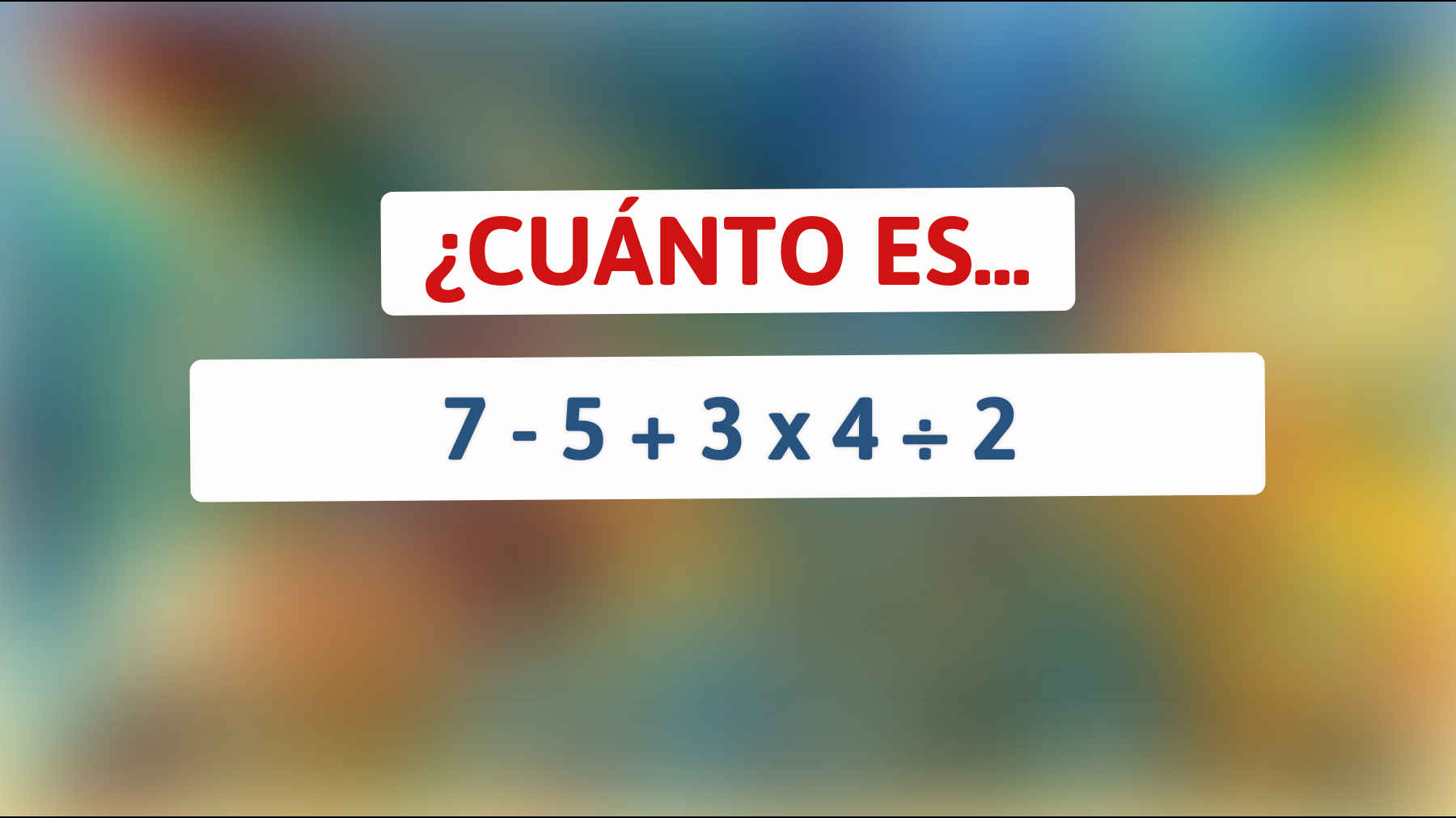 ¿Eres más inteligente de lo que crees? Intenta resolver este acertijo matemático y compruébalo ahora."