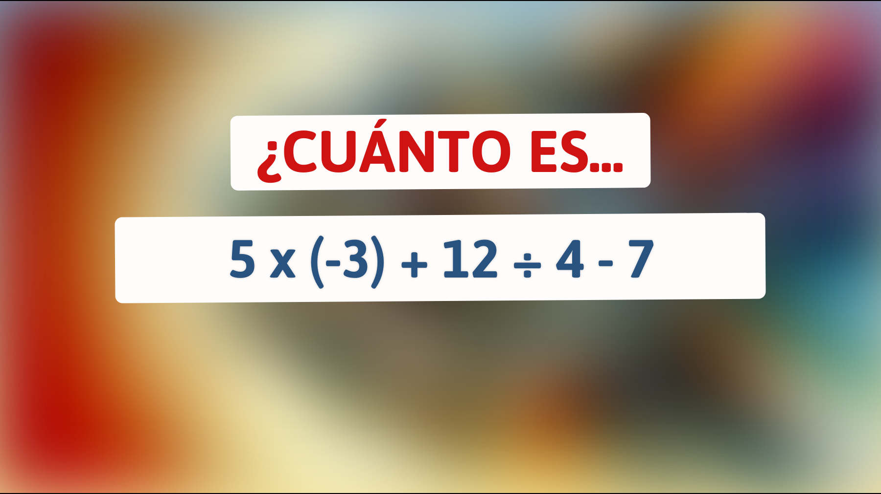 ¿Te atreves a descubrir el error que el 99% de las personas comete con este simple cálculo matemático?"