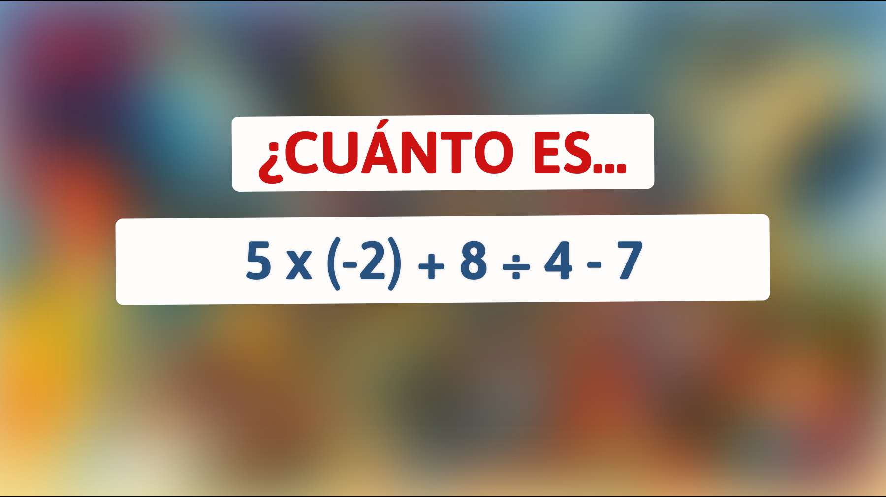 Desafía a tu cerebro con este acertijo matemático que solo los genios pueden resolver: ¿estás listo para demostrar tu inteligencia?"