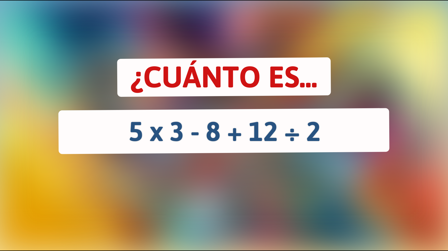 Desafía tu inteligencia: Este acertijo matemático está volviendo locos a los genios, ¿puedes resolverlo sin errores?"