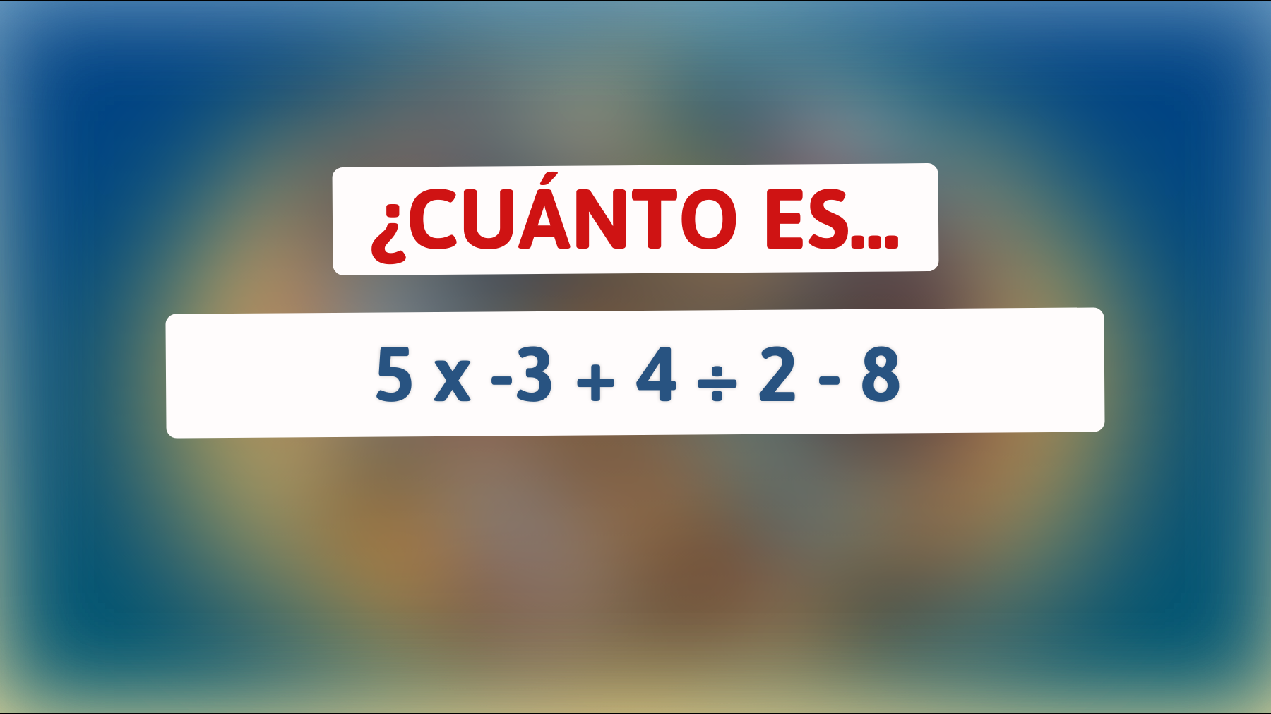 Descubre el acertijo matemático que solo los genios más astutos pueden resolver: ¿serás capaz de descifrarlo?"