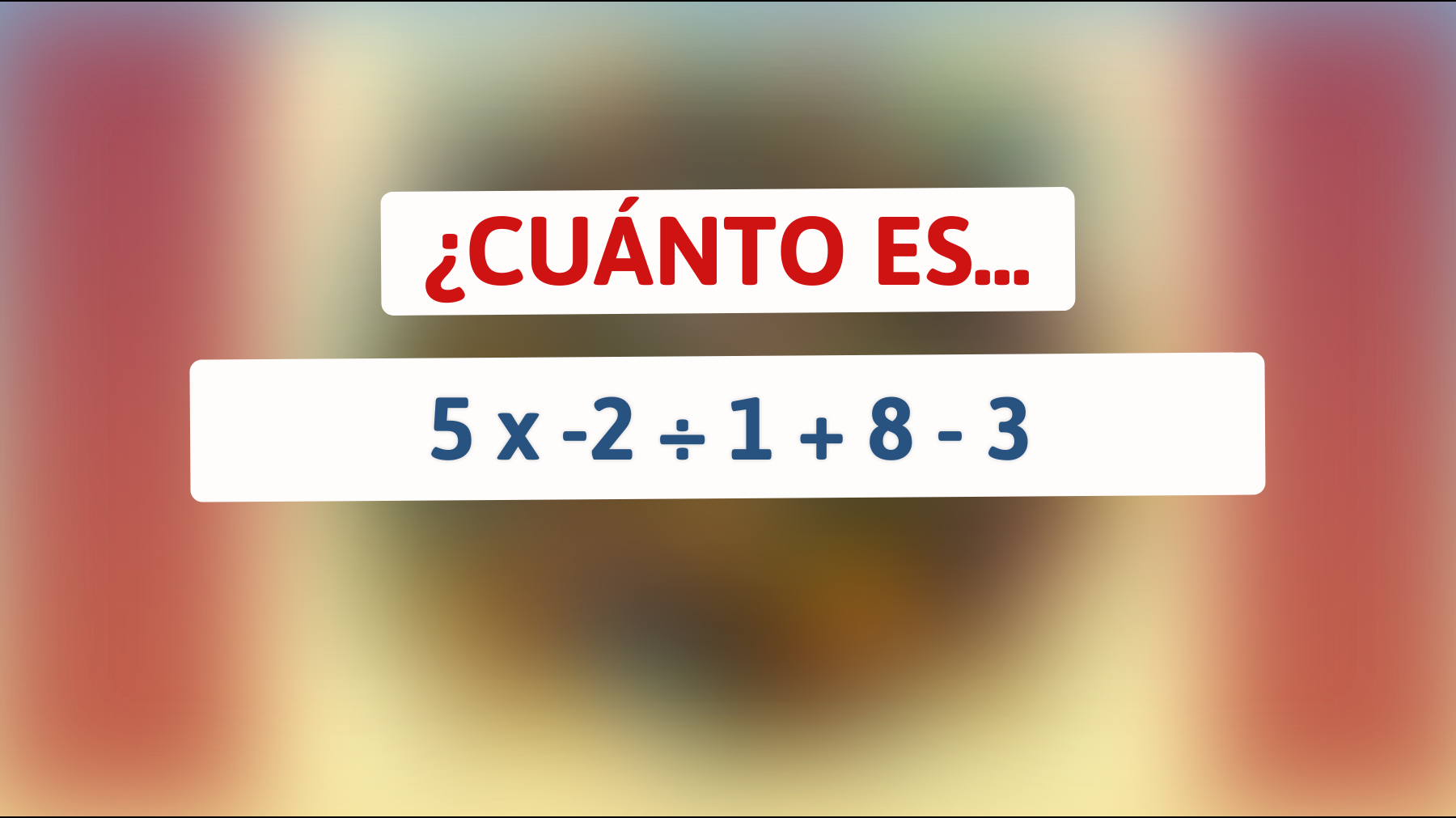 Este desafío matemático está volviendo locos a todos: ¿Puedes resolverlo en segundos?"