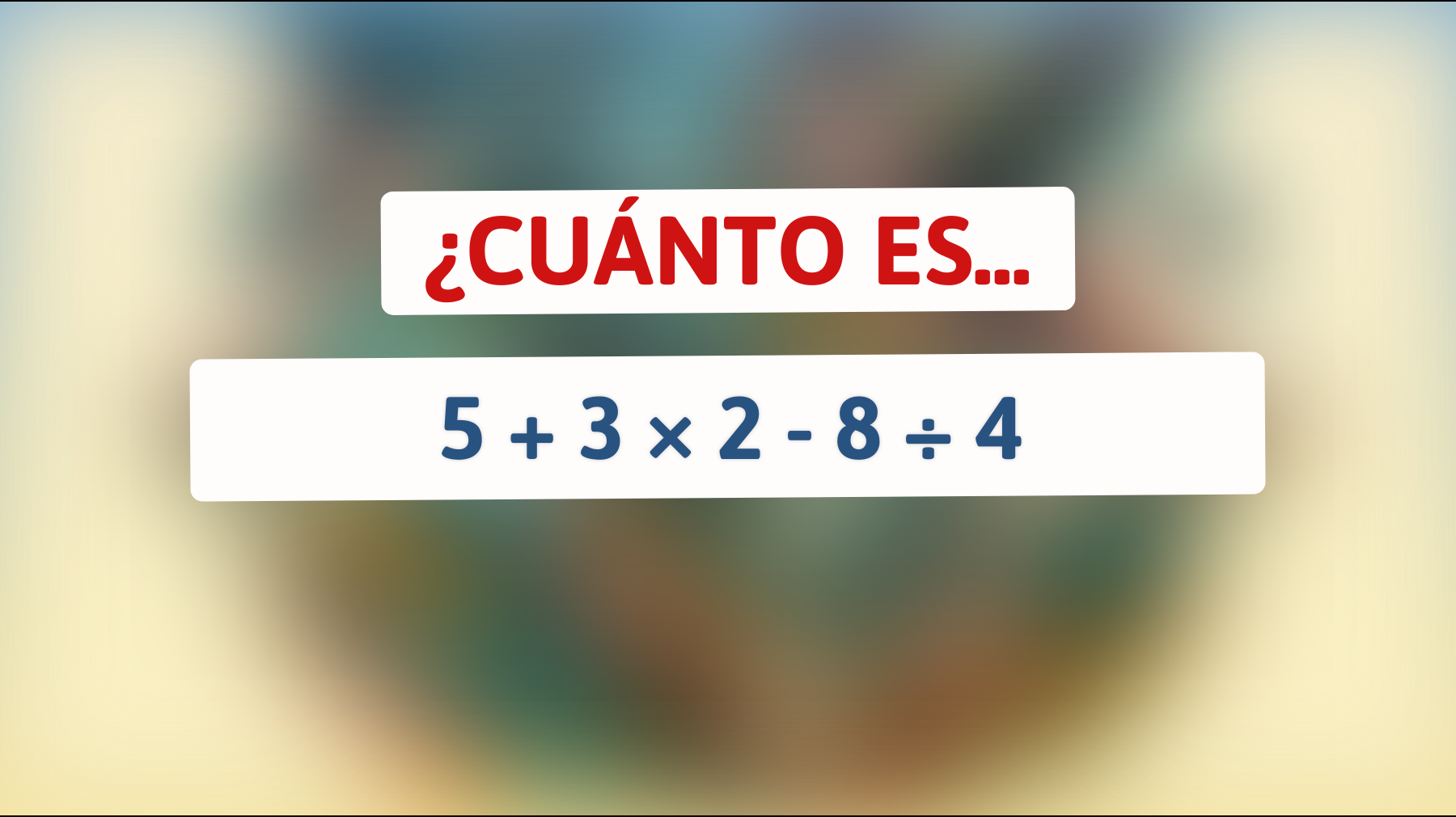 \"¡El acertijo matemático que está rompiendo cabezas: solo un genio puede resolverlo al instante!\""