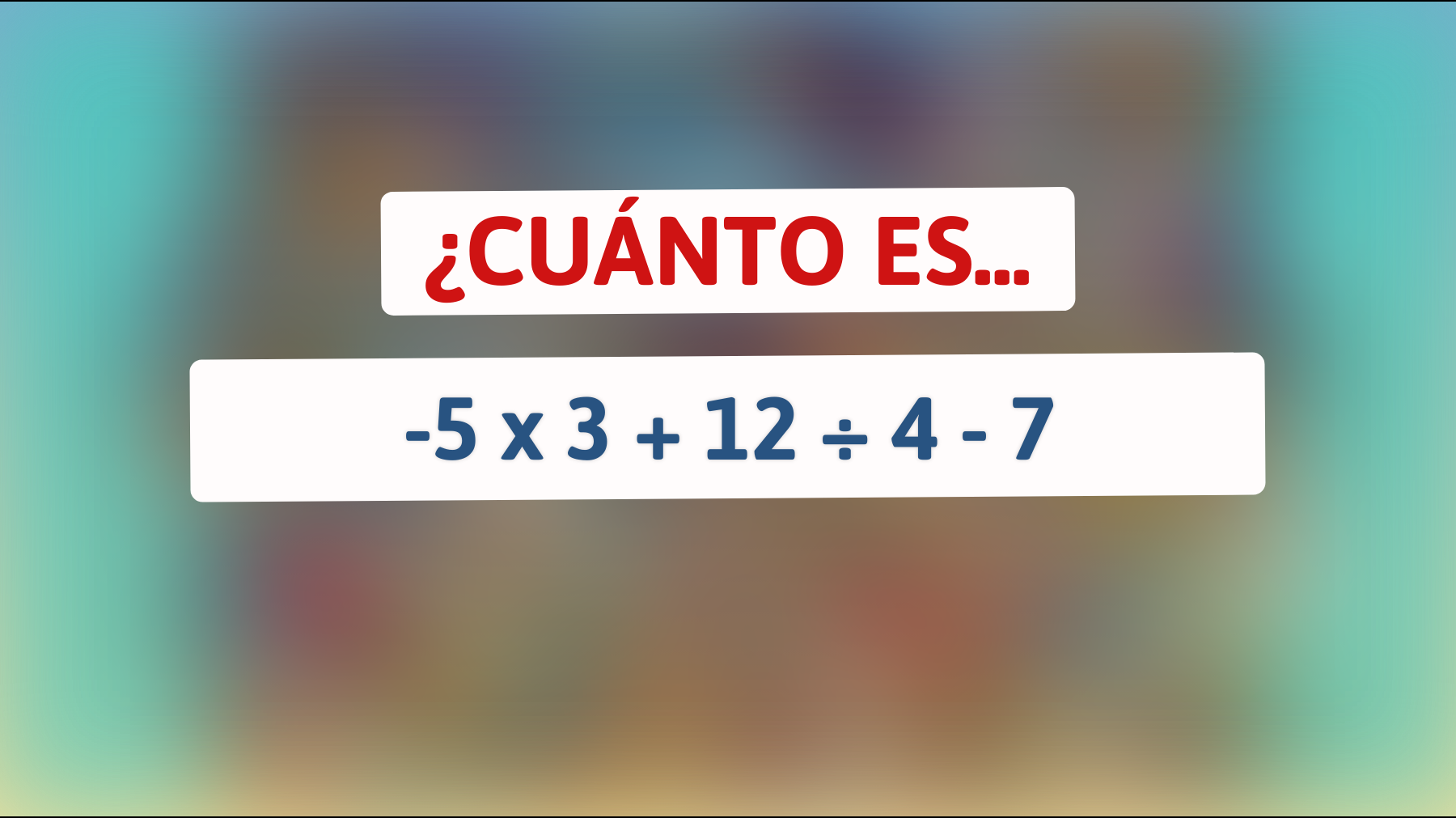 \"¿Puedes Resolverlo en 10 Segundos? El Acertijo Matemático que Solo las Mentes Más Agudas Desentrañan\""