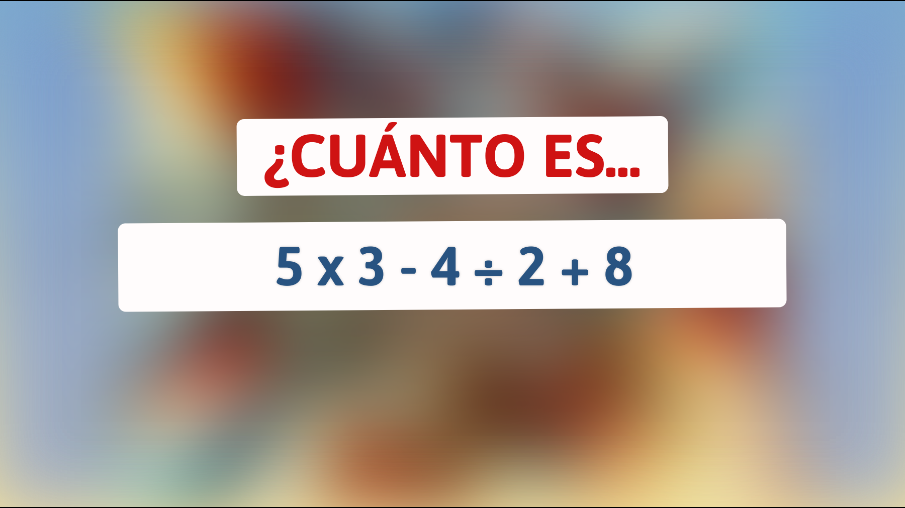 \"¿Puedes resolver este acertijo matemático más rápido que un genio? ¡Descúbrelo ahora y desafía tu intelecto!\""