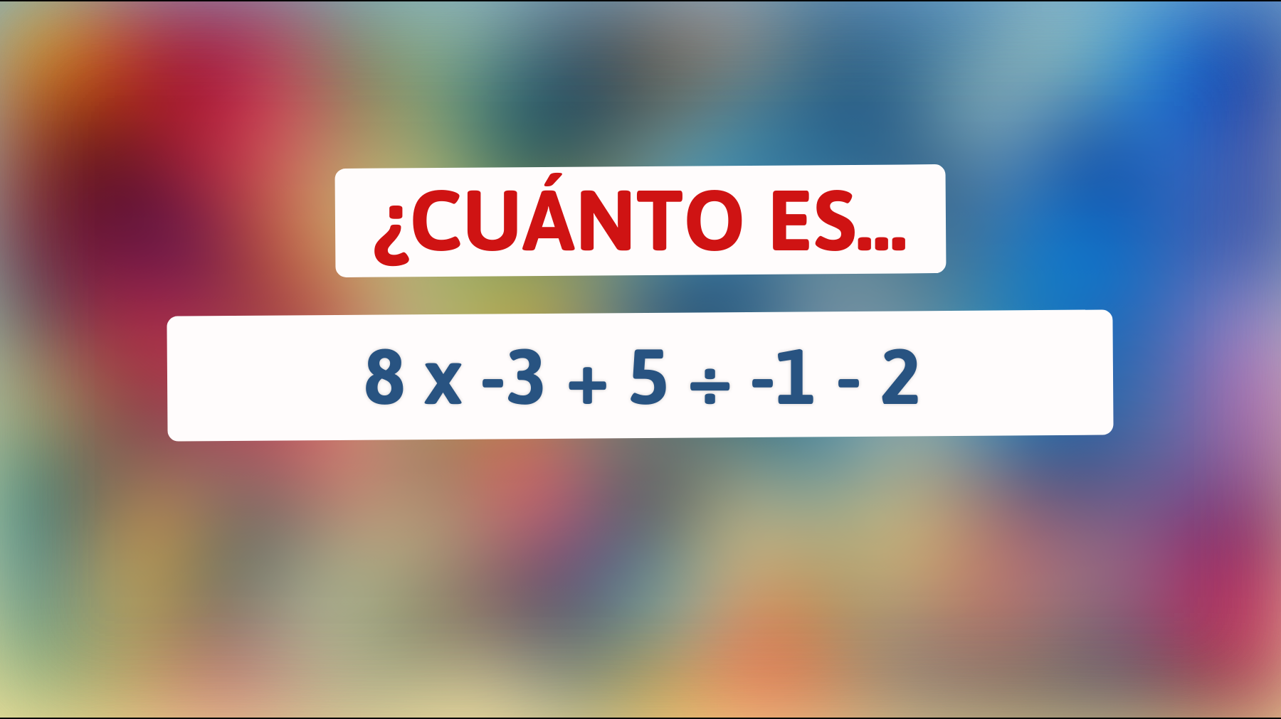 \"¿Puedes resolver este acertijo matemático que solo el 5% de las personas responde correctamente?\""