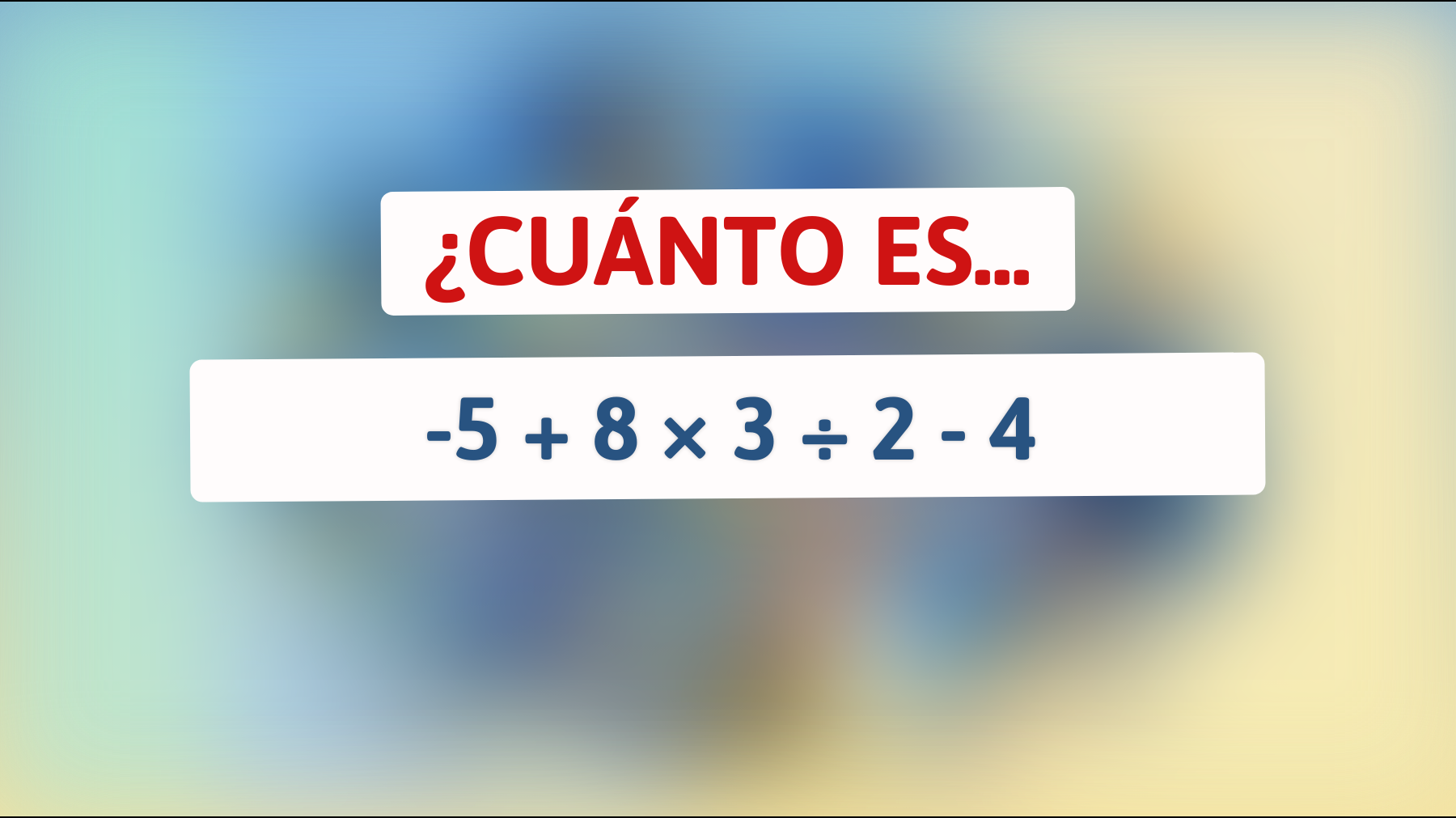 ¡Atención genios! Solo el 1% resuelve este rompecabezas matemático oculto al primer intento. ¿Tienes lo necesario?"