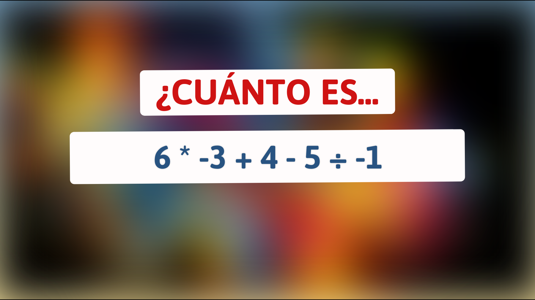 ¡Desafía tu intelecto! Sólo los sabios pueden resolver este acertijo matemático y descubrir su resultado inesperado. ¿Te atreves a intentarlo?"