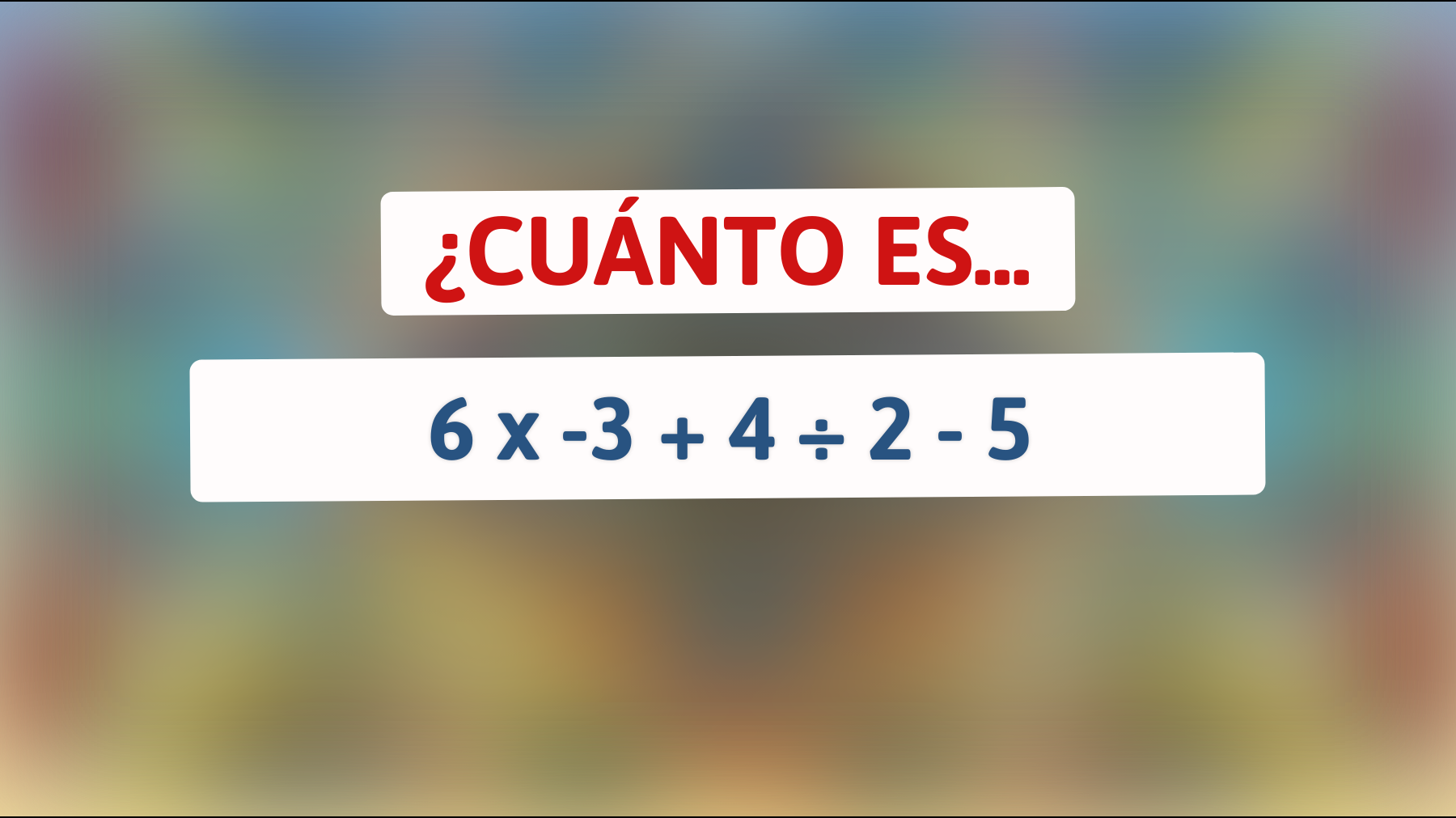 ¡Este acertijo matemático desafía los límites de tu inteligencia! ¿Puedes resolverlo solo si eres un genio?"