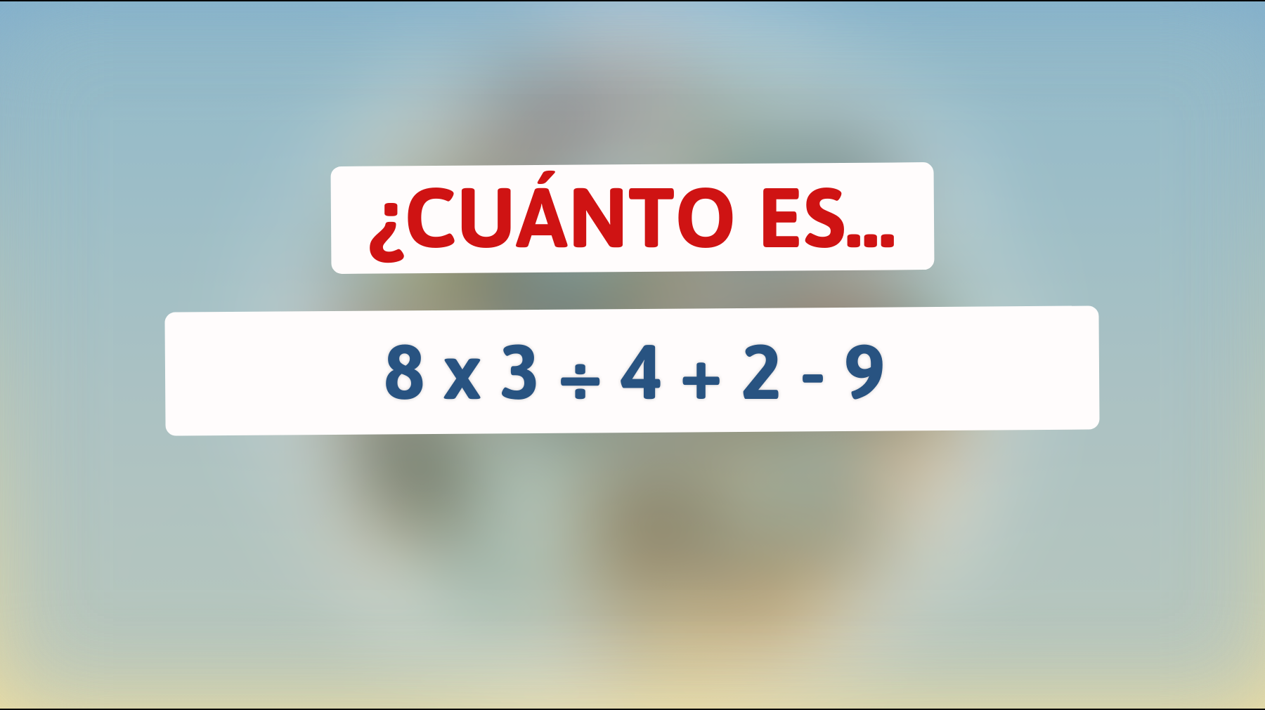 ¡Solo el 1% logra resolver este acertijo matemático sin ayuda! ¿Eres realmente un genio?"