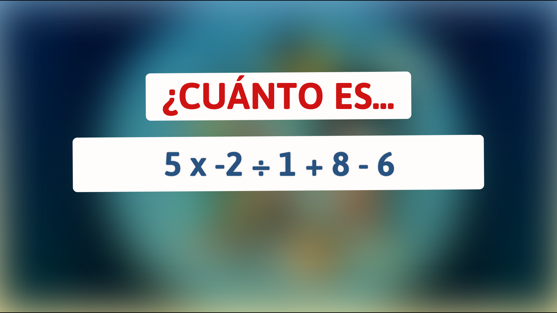 ¡Desafío viral! Solo un verdadero genio puede resolver este acertijo matemático oculto: ¿Puedes hacerlo en menos de 10 segundos?"