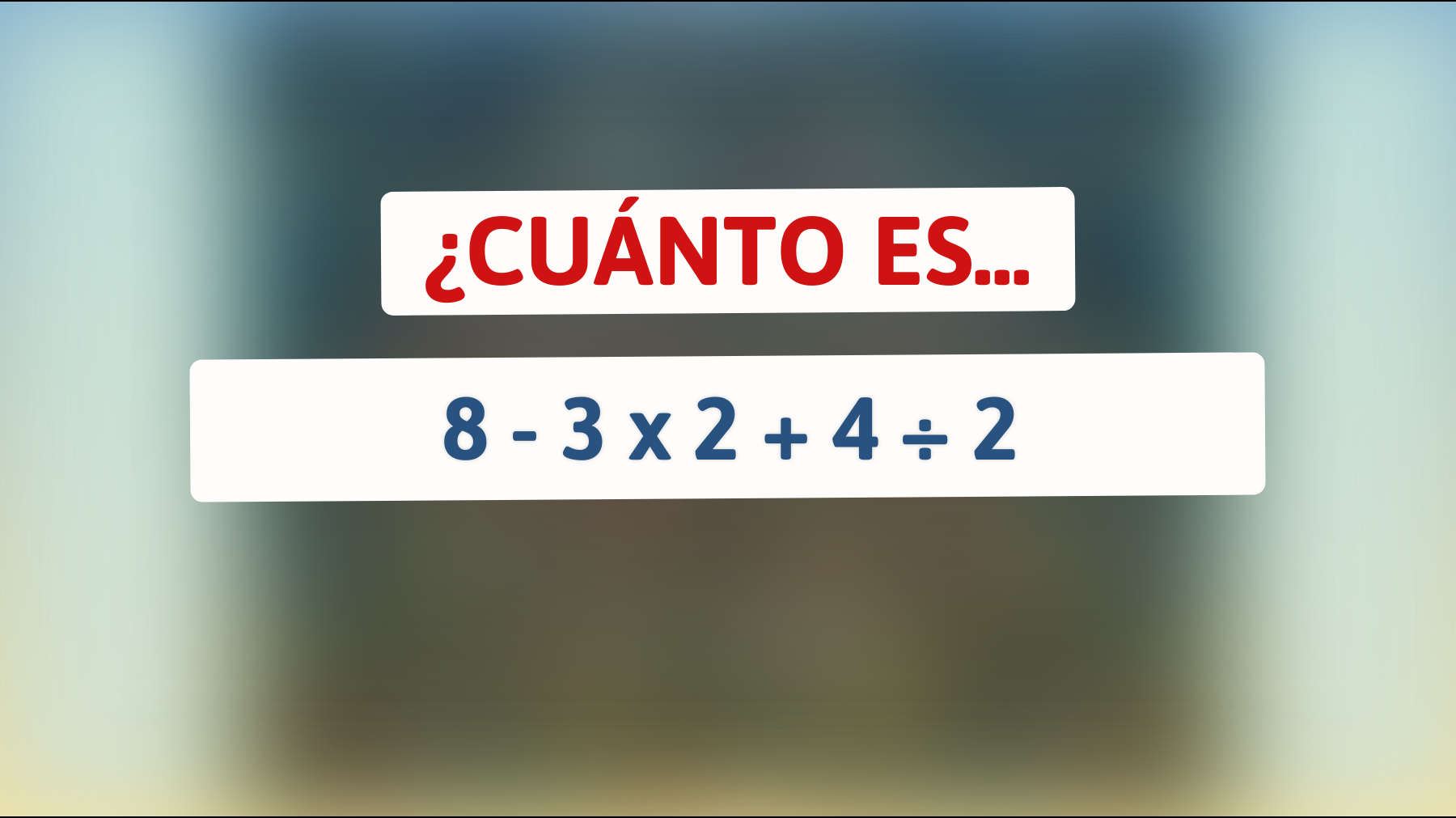 ¡Descubre el acertijo matemático que solo los genios resuelven al instante! ¿Te atreves a intentarlo?"