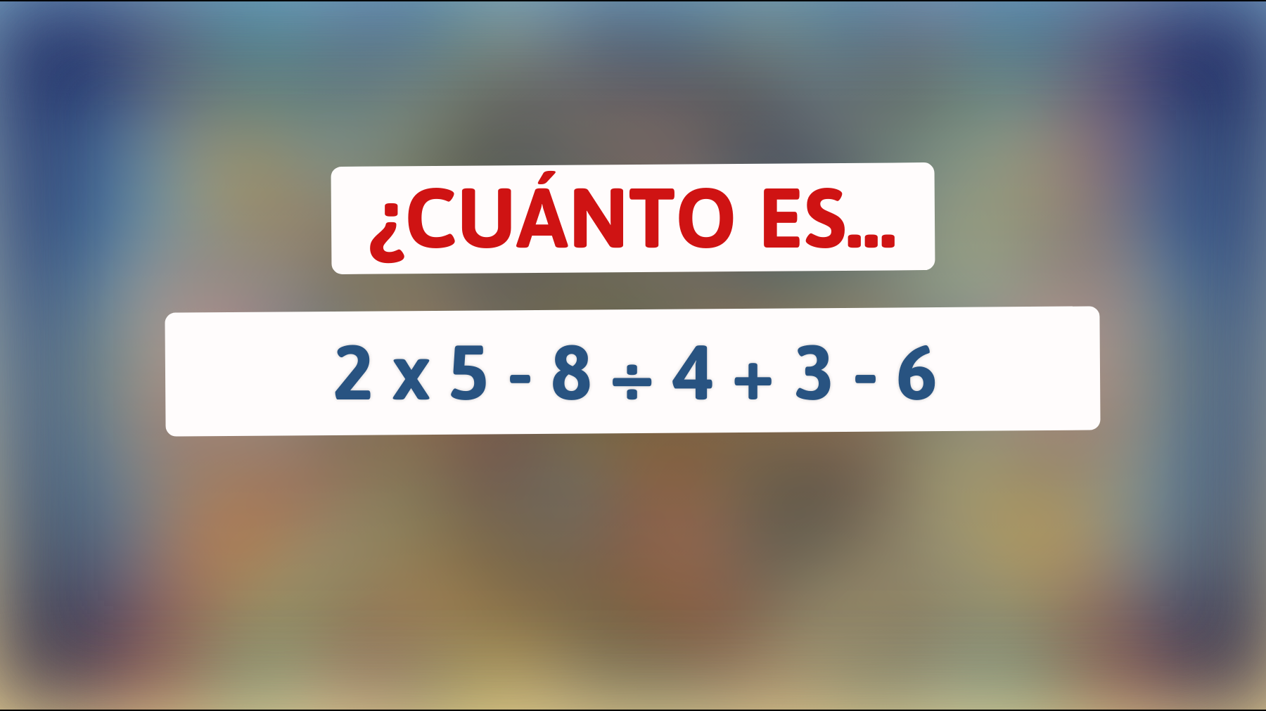 ¡El acertijo matemático que solo el 1% de las mentes brillantes logra resolver al primer intento! ¿Estás entre ellos?"