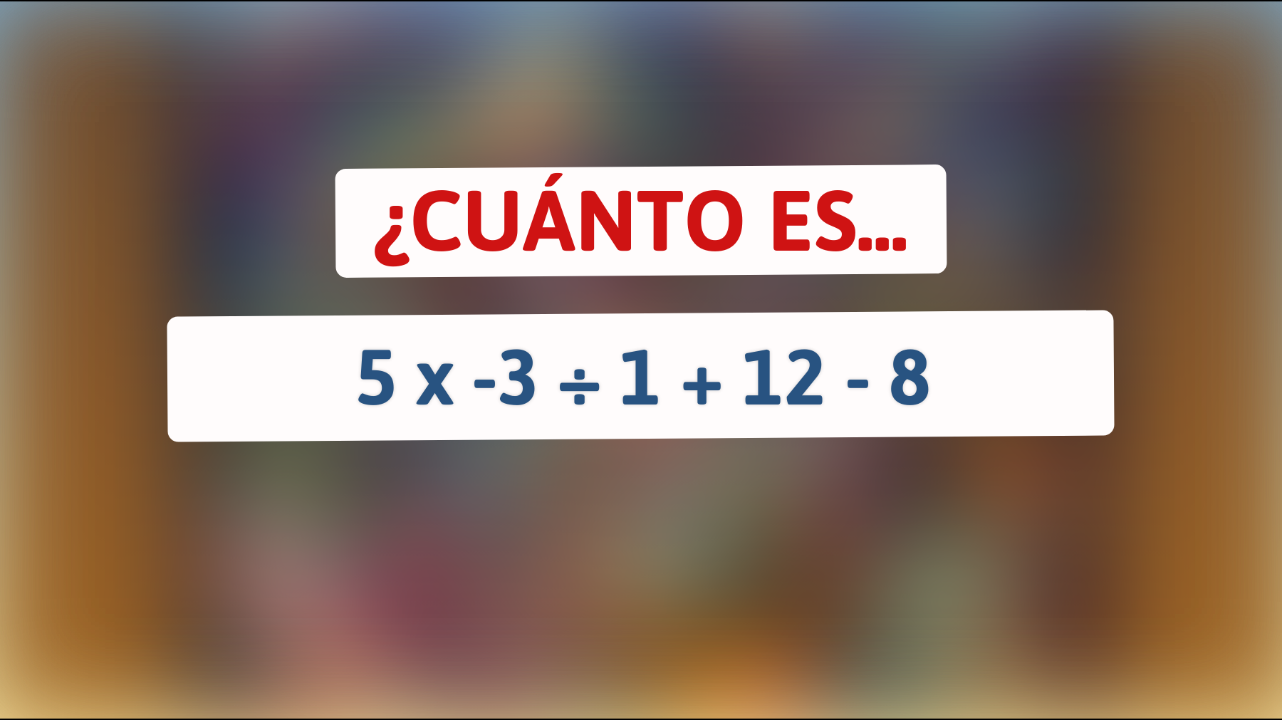 ¡Solo un verdadero genio puede resolver este acertijo matemático! ¿Te atreves a intentarlo?"